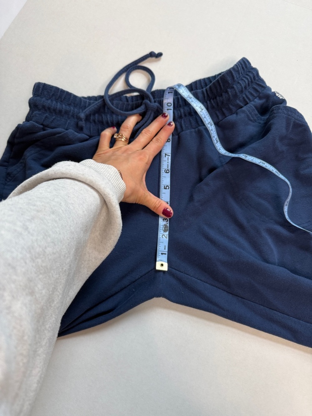 Free People Womens Joggers Sweat Pant High Waisted Navy Blue size Medium - Picture 14 of 14